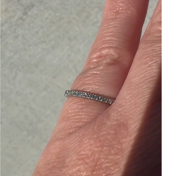 🌸NANO BUNNY🌸 DO NOT BUY. 1.7mm natural diamond full eternity ring size 6. ✨ - Picture 3 of 9